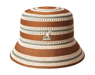 Bucket Hat Kangol - Tropic Resort Stripe Lahinch - Rustic Caramel Multi