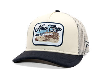 Cap New Era - Branded Wild West Patch 9FORTY M-CROWN A-Frame Trucker - Cream / Navy