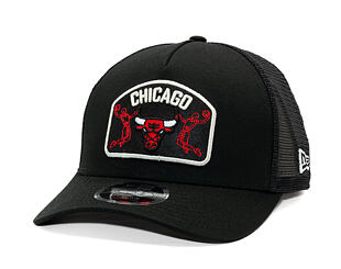 Cap New Era - NBA Felt Patch 9FORTY M-CROWN A-Frame Trucker - Chicago Bulls - Black