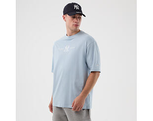 Tee New Era - MLB Script Oversized Tee - NY Yankees - Sky Blue