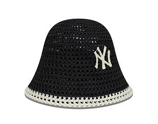 Womens Bucket Hat New Era - MLB Explorer Bucket Explorer Bucket - NY Yankees - Black / White