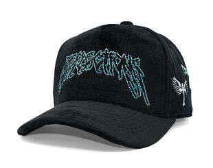 Cap Reflection Luxury New Angel Cap - Black Baby Blue Script