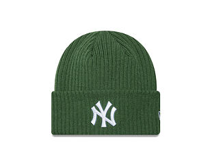 Beanie New Era - MLB Wide Cuff Beanie Medium Knit - NY Yankees - Cilantro Green