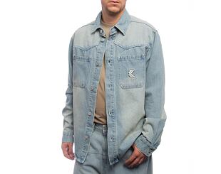 Denim Shirt Karl Kani - Og K Western Denim Overshirt - Blue