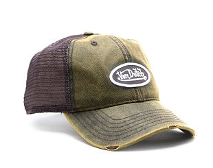 Cap Von Dutch - Coated Cotton Oval Patch Baseball - Olive / Plum