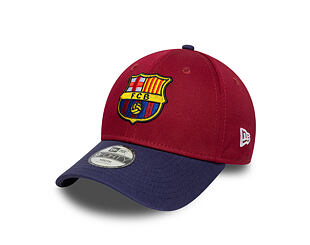 Kids Cap New Era - Contrast Stitch 9FORTY - Barcelona FC - Cardinal / Navy