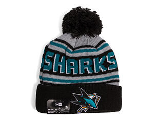 Beanie New Era - NHL Evergreen Wordmark Pom Medium Knit - San Jose Sharks - Team Color