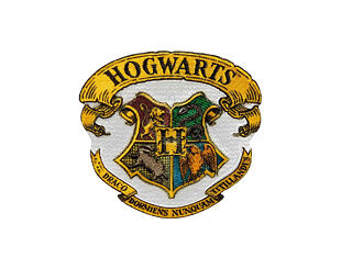 Patch Monoquick - Harry Potter Bradavice školní znak 6,3 x 5,7 cm
