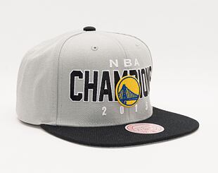 Mitchell & Ness Nba Champs Snapback Hwc Golden State Warriors Grey / Black Cap