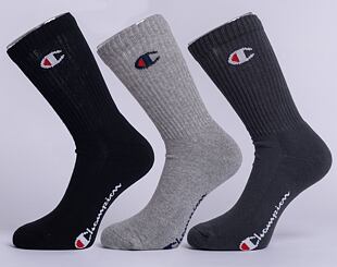 Champion 3pk Crew Socks DAG/OXGM/NBK