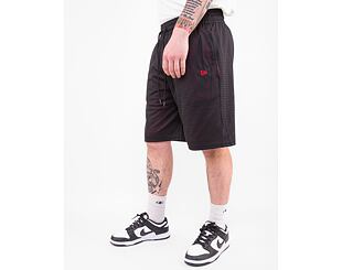 Kraťasy New Era Mesh Shorts Branded Black / Red