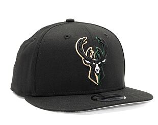Kšiltovka New Era 9FIFTY NBA Split Logo Milwaukee Bucks Black / Pine Green