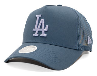 Dámská Kšiltovka New Era - MLB League Essential 9FORTY Trucker - LA Dodgers - Muted Indigo / Lavende