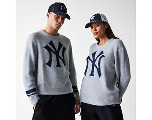 Svetr New Era - MLB Sweater Knit - NY Yankees - Heather Grey