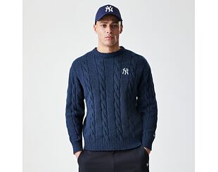 Sweater New Era - MLB Cable Knit Crew - NY Yankees - Navy
