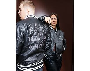 Karl Kani - Kani Western Pu Leather College Jacket - Black