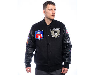Mitchell & Ness - NFL Blackout Collection Varsity Jacket Oakland Raiders - Black