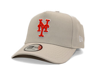Cap New Era - MLB Outline Script 9FORTY A-Frame - NY Mets - Stone