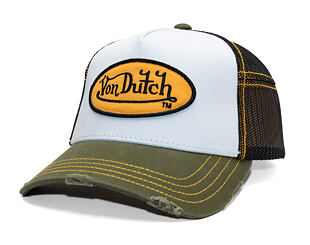 Cap Von Dutch - Trucker - Classic Logo Olive/White