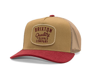 Cap Brixton - Hubal C Mp Trucker Hat - Oatmetal/Dark Brick