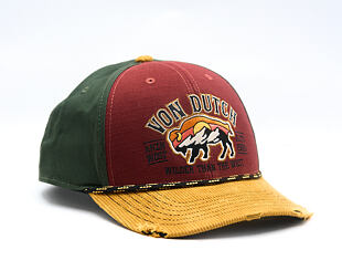 Cap Von Dutch - Semi Curve - Embroidery Premium - Red / Green