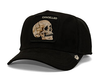 Cap Goorin - Suede Cancelled Skull Trucker - Black