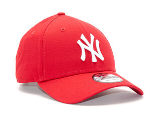 New Era 9FORTY MLB League Basic New York Yankees Strapback Scarlet / White Cap