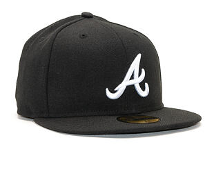 New Era 59FIFTY MLB Basic Atlanta Braves Fitted Black / White Cap
