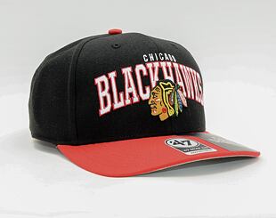 '47 Brand Chicago Blackhawks McCaw MVP DP Black/Red Cap