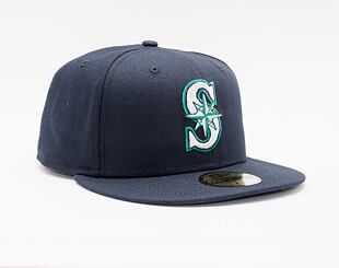 New Era 59FIFTY MLB Authentic Performance Seattle Mariners Fitted Team Color Cap