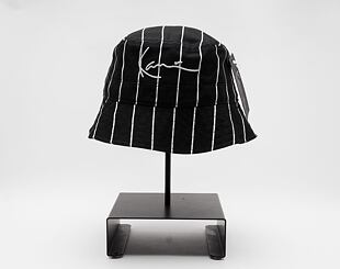 Karl Kani Signature Pinstripe Bucket Hat black/white