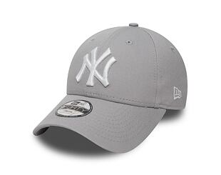 New Era League Basic New York Yankees Grey/White Child 9FORTY Strapback Kids Cap