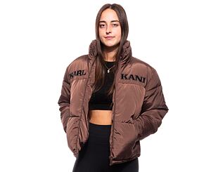 Dámská Bunda Karl Kani Retro Essential Puffer Jacket dark brown