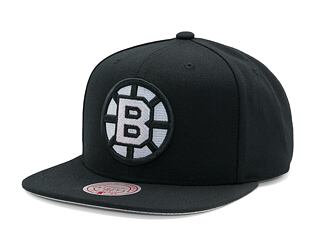 Kšiltovka Mitchell & Ness - Boston Bruins - Evergreen Black White Snapback Vntg - Black