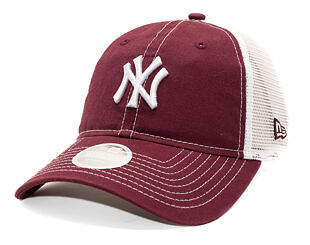Dámská Kšiltovka New Era - MLB Washed & Mesh 9TWENTY - NY Yankees - Burgundy