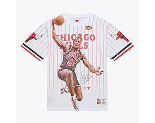 Tee Mitchell & Ness - NBA Playmaker Player Ss Tee Vintage Logo - Chicago Bulls - White