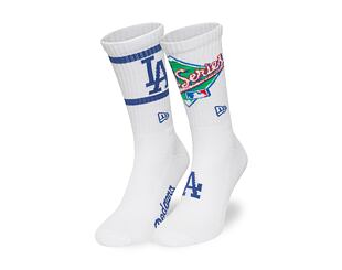 Socks New Era - MLB WS Crew Socks 2pk - LA Dodgers - White