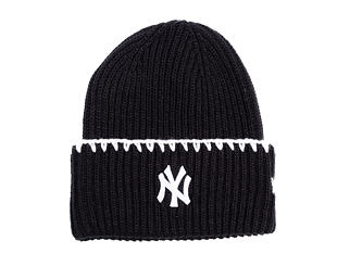 Womens Beanie New Era - MLB Chunky Top Stitch Beanie - NY Yankees - Black