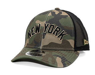 Cap New Era - MLB Wordmark Camo 9FORTY M-CROWN - NY Yankees - Woodland Camo