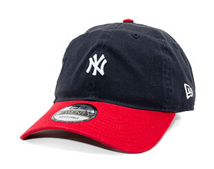 Cap New Era - MLB Mini Logo Washed Contrast 9TWENTY - NY Yankees - Navy / Scarlet