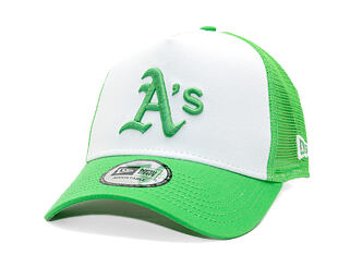 Cap New Era - MLB Essential 9FORTY A-Frame Trucker - Oakland Athletics - Green / White