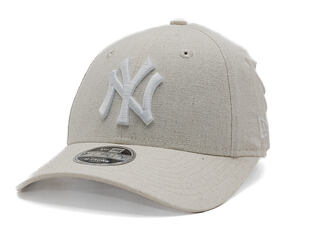 Kids Cap New Era - MLB Linen 9FORTY M-CROWN - NY Yankees - Stone / White