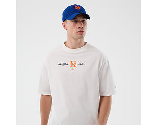 New Era - MLB Script Oversized Tee - NY Mets - White