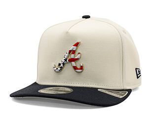 Cap New Era - MLB "American Flag" 9FIFTY - Atlanta Braves - Chrome White