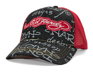 Cap Ed Hardy - Don Denim 5 Panel Trucker Cap