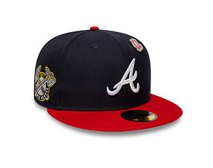 Cap New Era - MLB IMAGE DROP Cooperstown Icon 59FIFTY - Atlanta Braves - Navy / Scarlet