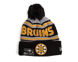 Beanie New Era - NHL Evergreen Wordmark Pom Medium Knit - Boston Bruins - Team Color