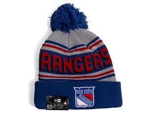 Beanie New Era - NHL Evergreen Wordmark Pom Medium Knit - NY Rangers - Team Color
