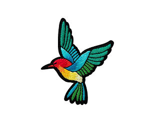 Patch Monoquick - Kolibřík 4,4 x 5,7 cm
