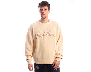 Sweatshirt Karl Kani - KK Script Knit Oversized Crew - Off White